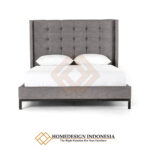 Dipan Minimalis Full Fabric Ash Grey Color JF-37