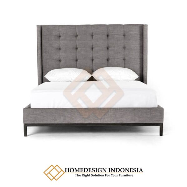 Dipan Minimalis Full Fabric Ash Grey Color JF-37