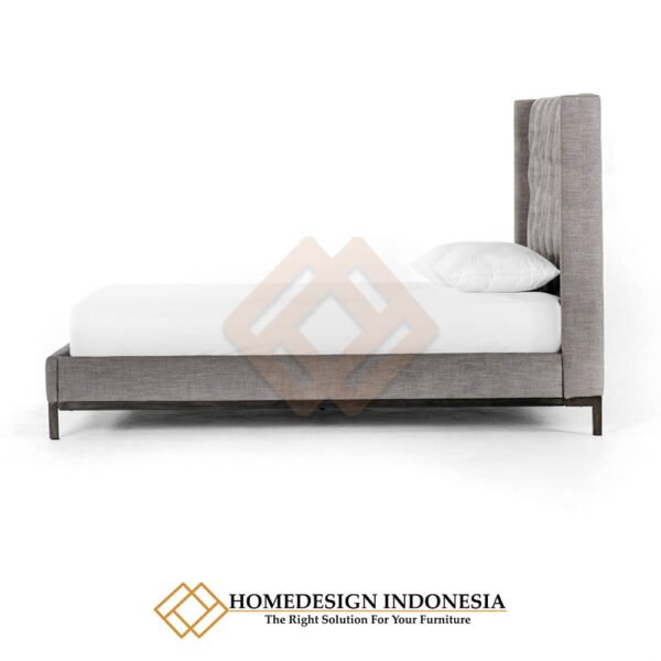 Dipan Minimalis Full Fabric Ash Grey Color JF-37.1