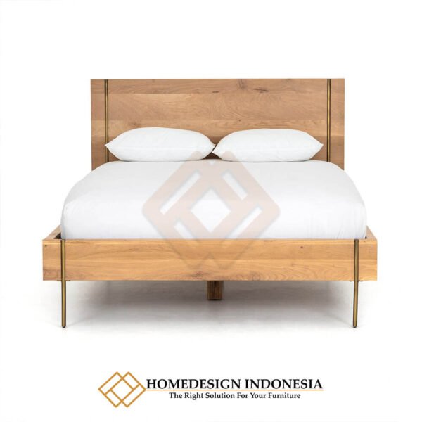 Dipan Minimalis Modern Kaki Stainless Solid Wood JF-38