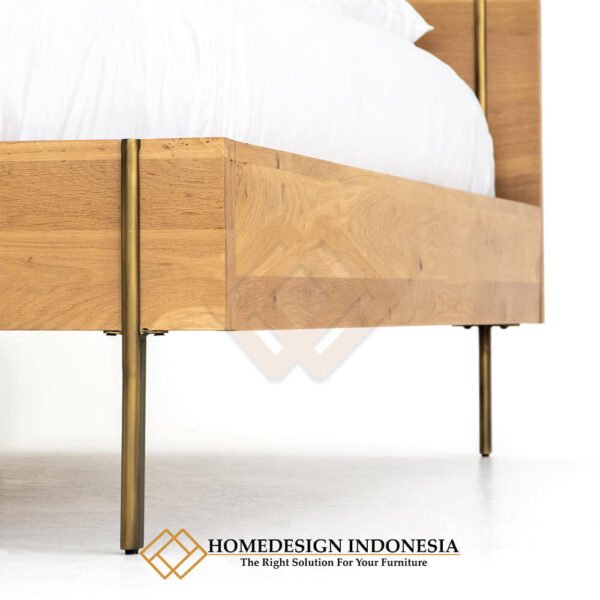 Dipan Minimalis Modern Kaki Stainless Solid Wood JF-38.2