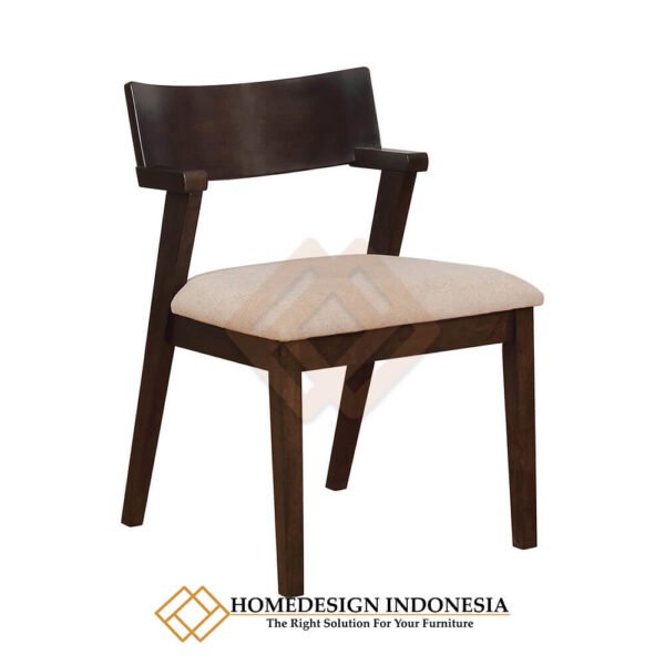 Kursi Kafe Kayu Jati Solid Natural Walnut JF-30