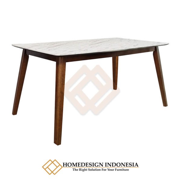 Meja Makan Jati Solid Wood Natural Walnut JF-18