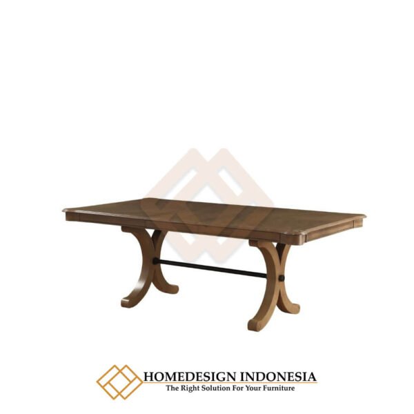 Meja Makan Minimalis Jati Natural Walnut Color JF-13.1