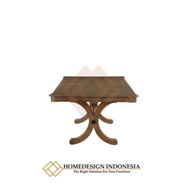 Meja Makan Minimalis Jati Natural Walnut Color JF-13.2