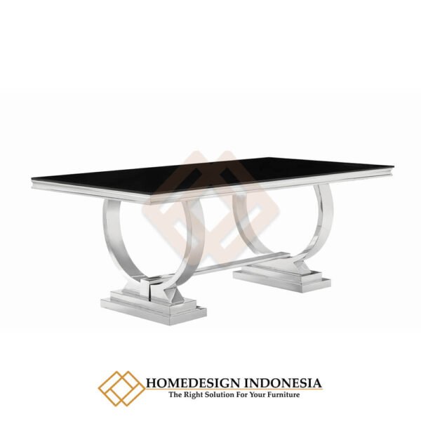 Meja Makan Stainless Minimalis Mewah Modern Design JF-83