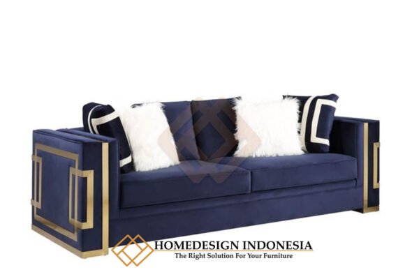 Sofa Minimalis 3 Dudukan Gold Line Elegant Type JF-66