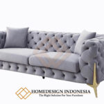Sofa Minimalis Modern Stainless Steel Chesterfield Model JF-67