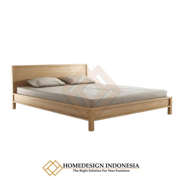 Tempat Tidur Minimalis Jati Jepara Simple Natural JF-74.1