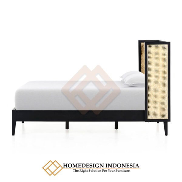 Tempat Tidur Minimalis Terbaru Kombinasi Rotan JF-36.2