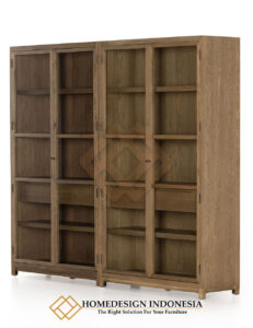 Lemari Hias Minimalis Kayu Jati Solid Wood Quality JF 182