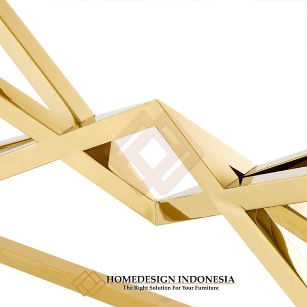 Meja Konsol Minimalis Modern Diamond Stainless Steel JF-154.2