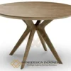 Meja Makan Jati Jepara Minimalis Bundar Berkualitas JF-146