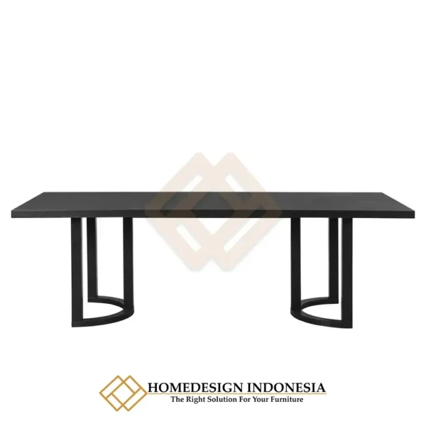 Meja Makan Minimalis Black Rustic Modern Design JF-150