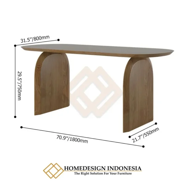 Meja Makan Minimalis Jepara Kayu Jati Solid Simple Style JF-149.2