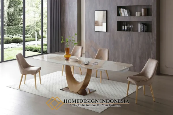 Meja Makan Minimalis Modern Futuristic Style Interior JF-147.1