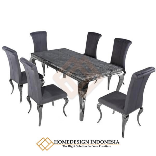 Meja Makan Stainless Steel Minimalis Modern Design JF-177