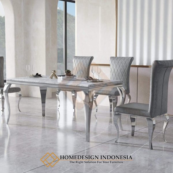 Meja Makan Stainless Steel Minimalis Modern Design JF-177.1