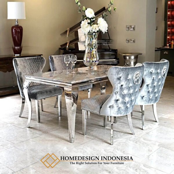 Meja Makan Stainless Steel Minimalis Modern Design JF-177.2