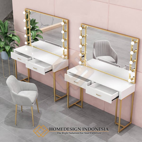 Meja Rias Salon Minimalis Model Lampu Hollywood Style JF-159.2