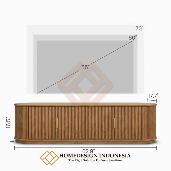 Meja TV Jati Minimalis Model Salur Promo Ramadhan JF-165.2