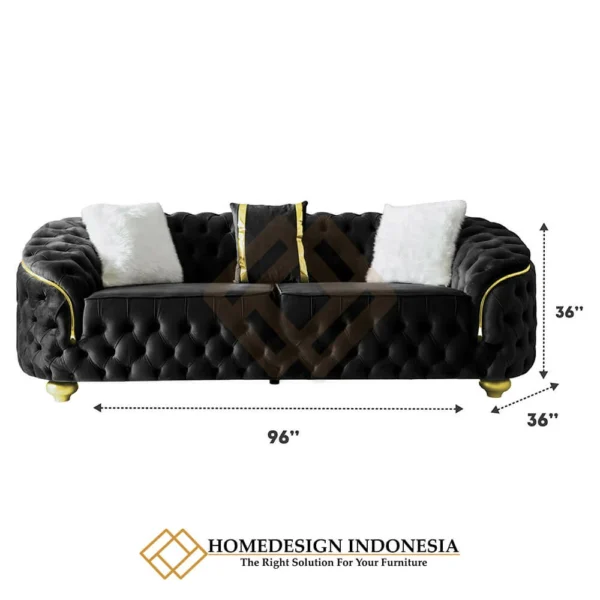 Sofa Tamu Chesterfield Anggun Elegant Living Room JF-139.1