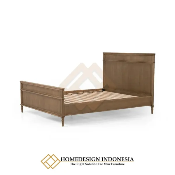 Tempat Tidur Minimalis Kayu Jati Grade A Classic Style JF-141.1