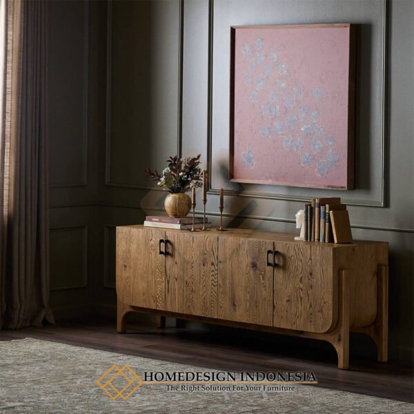 Bufet TV Minimalis Jati Modern Kayu Solid JF-229.1