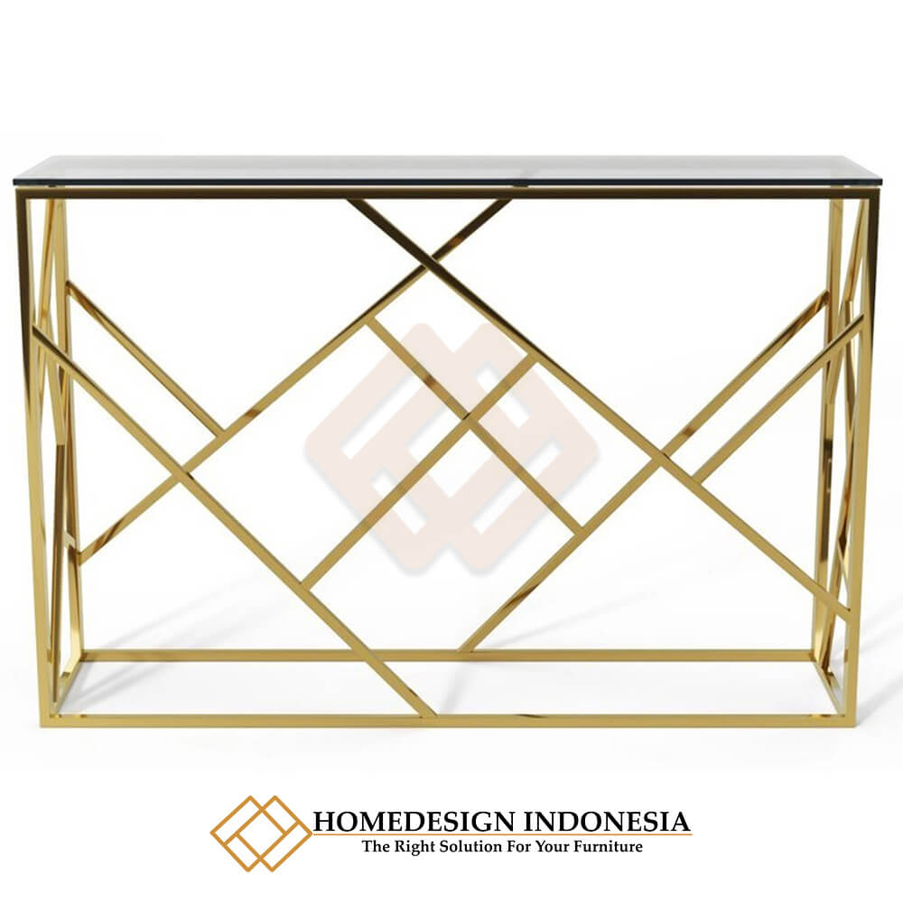 Meja Konsol Minimalis Modern Stainless Steel Elegant Style JF-211