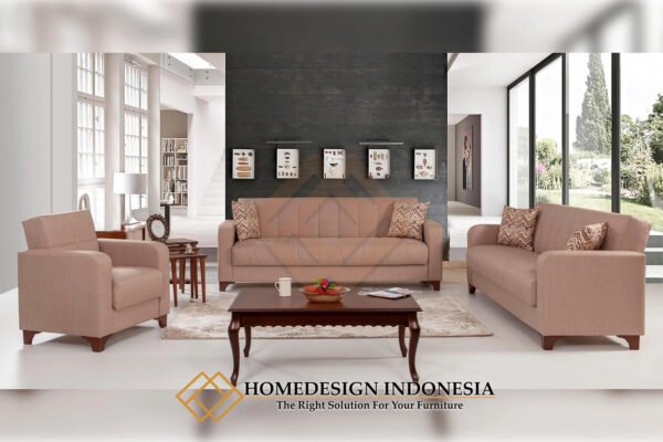 Sofa Minimalis Jati Model Ruang Tamu Klasik Fancy Design JF-227.2