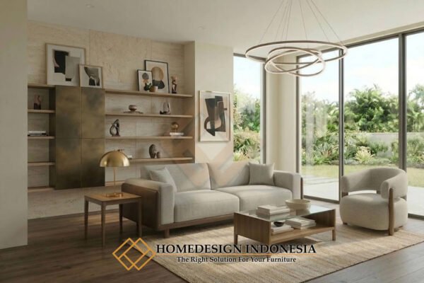 Sofa Tamu Jati Minimalis Modern Kayu Berkualitas JF-225.2