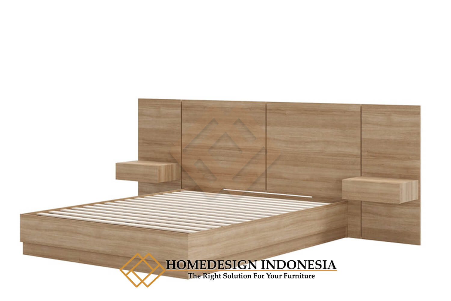 Tempat Tidur Jati Minimalis Waterbase Modern Style JF-198