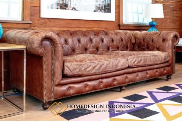 Chesterfield Sofa Leather Luxury Design Best Seller JF-251.1