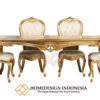 Harga Meja Makan Mewah Jepara Golden Leaf Color JF-283