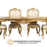 Harga Meja Makan Mewah Jepara Golden Leaf Color JF-283