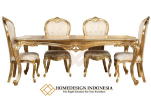 Harga Meja Makan Mewah Jepara Golden Leaf Color JF-283