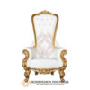 Kursi Sofa Syahrini Mewah Golden Solid Duco Queen Chair Design JF-296