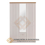 Lemari Pakaian Cermin Minimalis Vintage Shabby Style JF-238