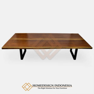 Meja Kayu Suar Utuh Solid Minimalis Industrial Style JF-263