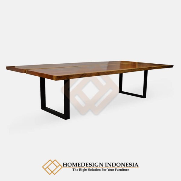 Meja Kayu Suar Utuh Solid Minimalis Industrial Style JF-263.1