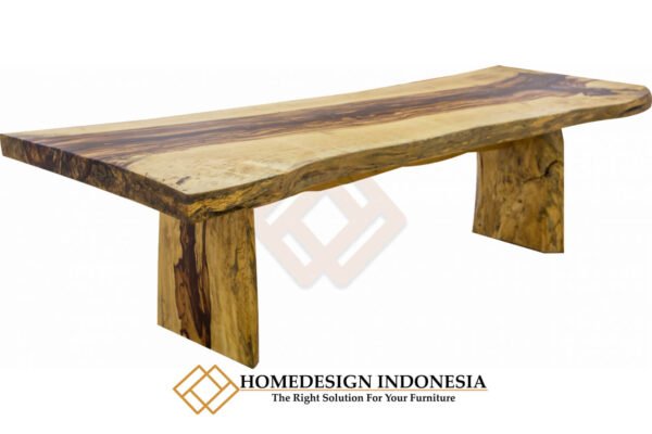 Meja Kayu Trembesi Utuh Desain Meja Makan Minimalis Cantik JF-260.1