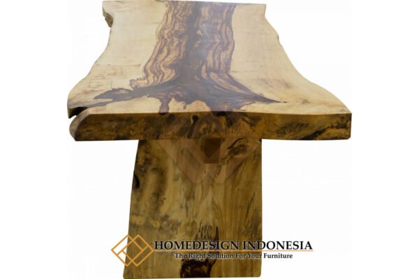 Meja Kayu Trembesi Utuh Desain Meja Makan Minimalis Cantik JF-260.2