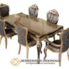 Meja Makan Mewah Klasik Luxury Pearl Color JF-281