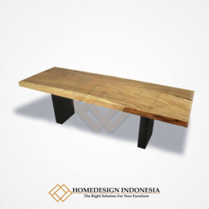 Meja Makan Minimalis Kayu Trembesi Serat Alami JF-254