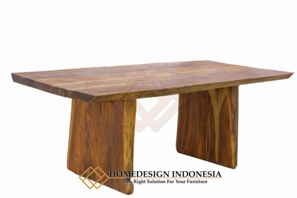 Meja Makan Trembesi Kayu Utuh Minimalis Design JF-257.1