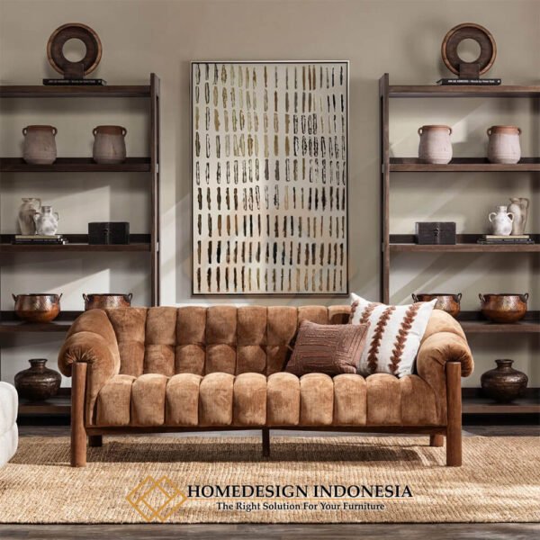 Sofa Minimalis New Chesterfield Design Solid Wood JF-248.2