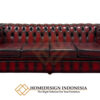 Sofa Tamu Chesterfield Red Velvet Luxury Leather Original JF-252