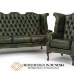 Sofa Tamu Jati Mewah Godfather Wing Chair Design JF-279