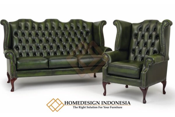 Sofa Tamu Jati Mewah Godfather Wing Chair Design JF-279