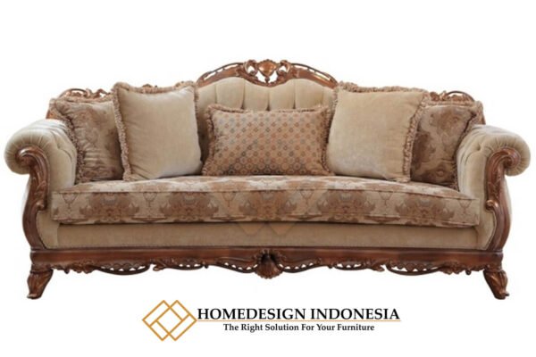 Sofa Tamu Jepara Klasik Ukiran Mewah Furniture Jakarta JF-272.1